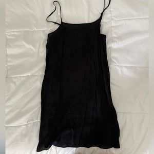 Loose Black Slip Dress